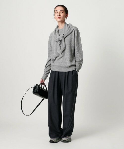 BEAUTY&YOUTH UNITED ARROWS / ビューティー&ユース ユナイテッドアローズ ニット・セーター | ウールカシミヤ クルーネックニット＆ストール ウォッシャブル | 詳細4