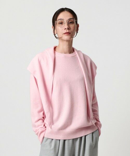 BEAUTY & YOUTH UNITED ARROWS/ビューティー&ユース ユナイテッドアローズ ウールカシミヤ クルーネックニット&ストール ウォッシャブル LT. PINK FREE BEAUTY & YOUTH UNITED ARROWS/ビューティー&ユース ユナイテッドアローズ ウールカシミヤ クルーネックニット&ストール ウォッシャブル LT. PINK FREE