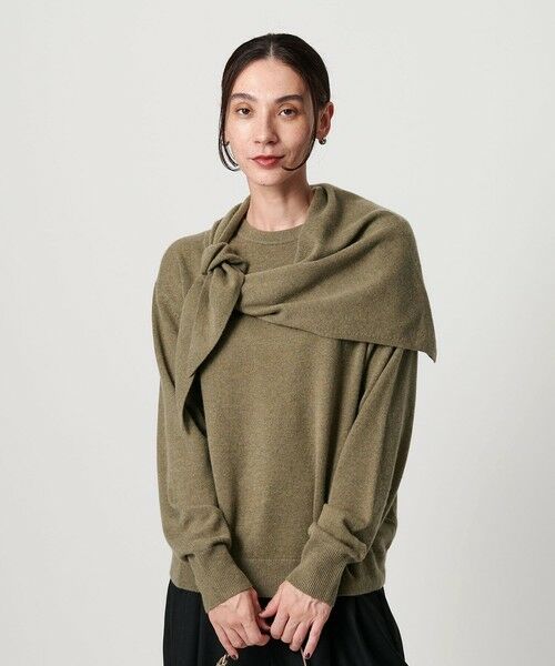 BEAUTY&YOUTH UNITED ARROWS / ビューティー&ユース ユナイテッドアローズ ニット・セーター | ウールカシミヤ クルーネックニット＆ストール ウォッシャブル | 詳細19