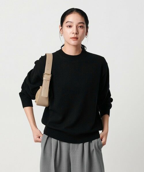 BEAUTY&YOUTH UNITED ARROWS / ビューティー&ユース ユナイテッドアローズ ニット・セーター | ウールカシミヤ天竺 クルーネック ニットプルオーバー ウォッシャブル | 詳細1
