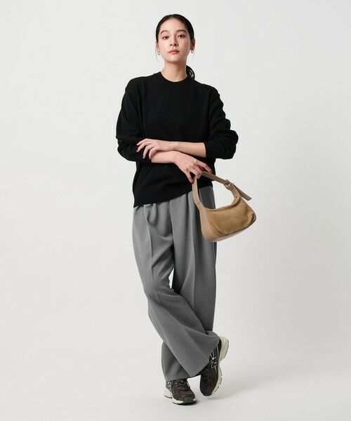 BEAUTY&YOUTH UNITED ARROWS / ビューティー&ユース ユナイテッドアローズ ニット・セーター | ウールカシミヤ天竺 クルーネック ニットプルオーバー ウォッシャブル | 詳細3