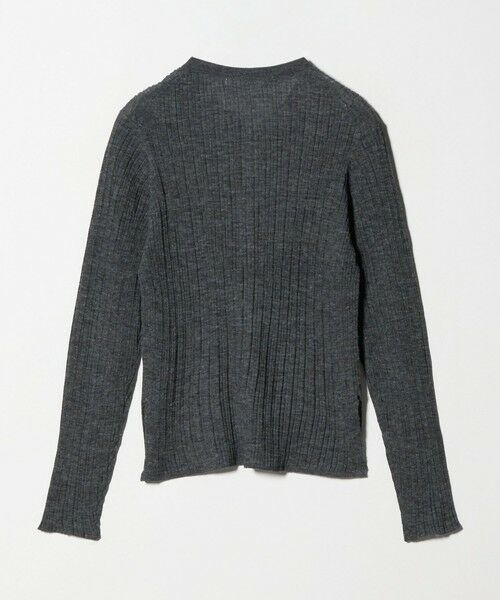 BEAUTY&YOUTH UNITED ARROWS / ビューティー&ユース ユナイテッドアローズ ニット・セーター | アルパカブレンド ランダムリブ ヘンリーネックプルオーバー | 詳細5