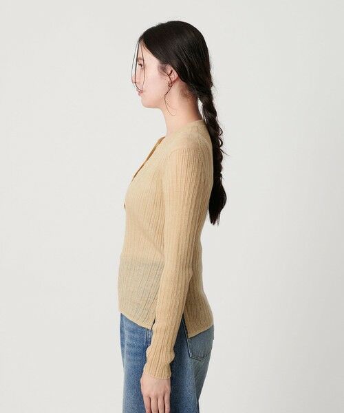 BEAUTY&YOUTH UNITED ARROWS / ビューティー&ユース ユナイテッドアローズ ニット・セーター | アルパカブレンド ランダムリブ ヘンリーネックプルオーバー | 詳細12