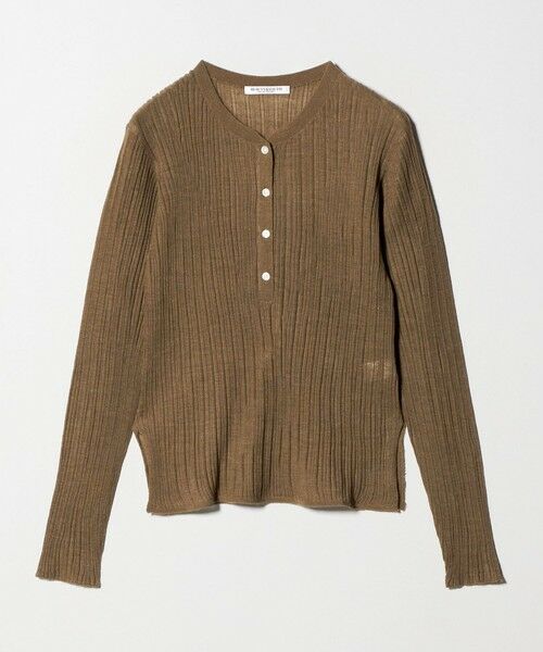 BEAUTY&YOUTH UNITED ARROWS / ビューティー&ユース ユナイテッドアローズ ニット・セーター | アルパカブレンド ランダムリブ ヘンリーネックプルオーバー | 詳細25