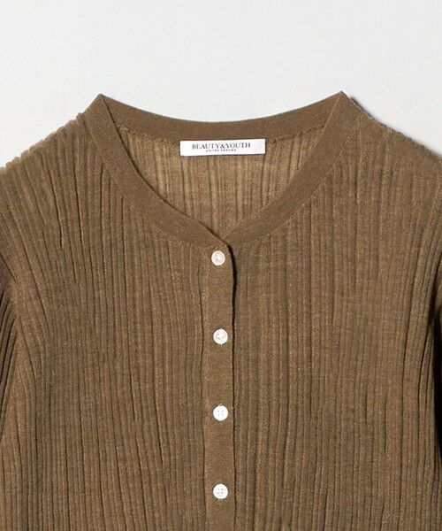 BEAUTY&YOUTH UNITED ARROWS / ビューティー&ユース ユナイテッドアローズ ニット・セーター | アルパカブレンド ランダムリブ ヘンリーネックプルオーバー | 詳細27