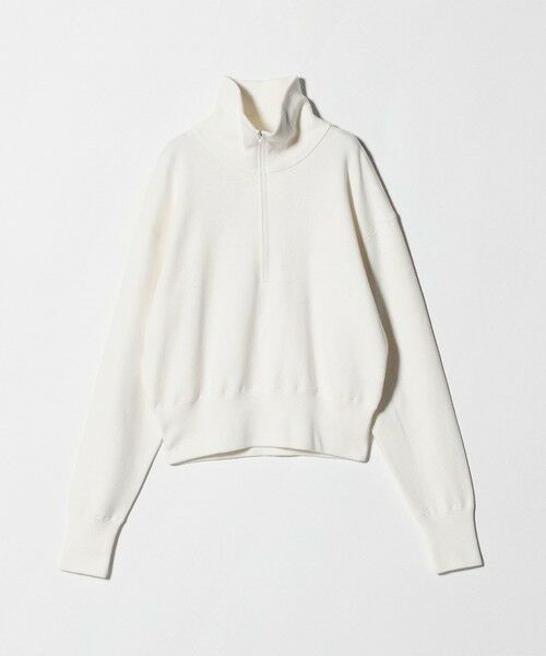 BEAUTY&YOUTH UNITED ARROWS / ビューティー&ユース ユナイテッドアローズ ニット・セーター | コットンカシミヤ ハーフジッププルオーバー ウォッシャブル | 詳細4