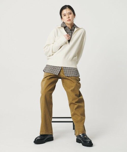 BEAUTY&YOUTH UNITED ARROWS / ビューティー&ユース ユナイテッドアローズ ニット・セーター | コットンカシミヤ ハーフジッププルオーバー ウォッシャブル | 詳細3