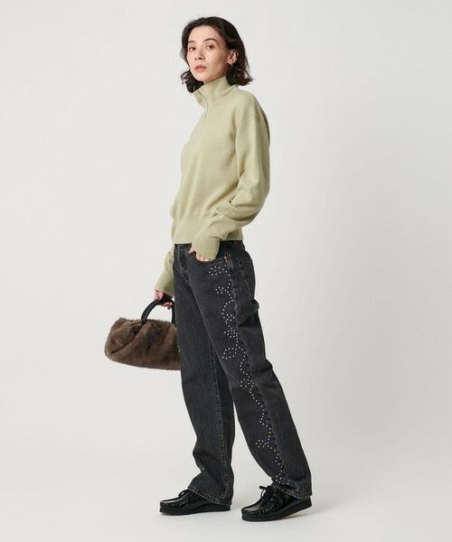 BEAUTY&YOUTH UNITED ARROWS / ビューティー&ユース ユナイテッドアローズ ニット・セーター | コットンカシミヤ ハーフジッププルオーバー ウォッシャブル | 詳細9