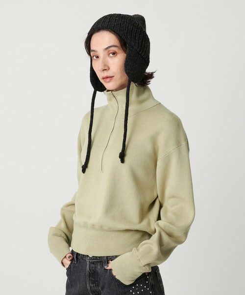 BEAUTY&YOUTH UNITED ARROWS / ビューティー&ユース ユナイテッドアローズ ニット・セーター | コットンカシミヤ ハーフジッププルオーバー ウォッシャブル | 詳細10