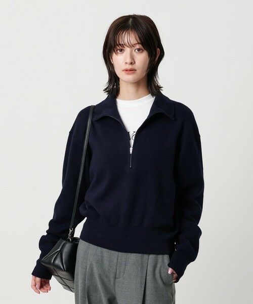 BEAUTY&YOUTH UNITED ARROWS / ビューティー&ユース ユナイテッドアローズ ニット・セーター | コットンカシミヤ ハーフジッププルオーバー ウォッシャブル | 詳細23