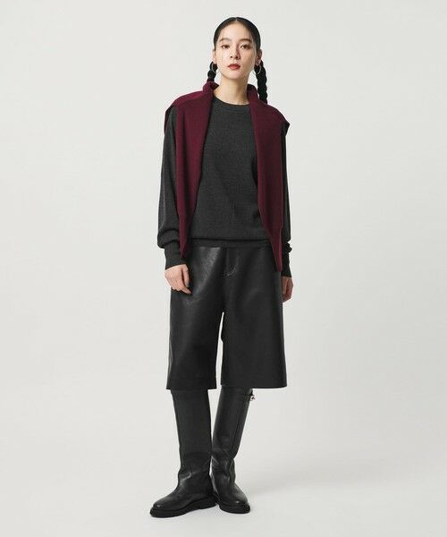 BEAUTY&YOUTH UNITED ARROWS / ビューティー&ユース ユナイテッドアローズ ニット・セーター | ウールフルニードル クルーネックプルオーバー | 詳細1