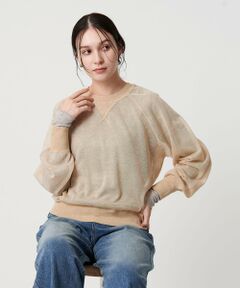 BEAUTY&YOUTH UNITED ARROWS / ビューティー&ユース ユナイテッドアローズ ニット・セーター | 【WEB限定】シアーニットプルオーバー ウォッシャブル