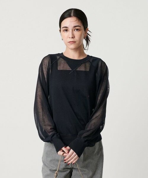 BEAUTY&YOUTH UNITED ARROWS / ビューティー&ユース ユナイテッドアローズ ニット・セーター | 【WEB限定】シアーニットプルオーバー ウォッシャブル | 詳細19