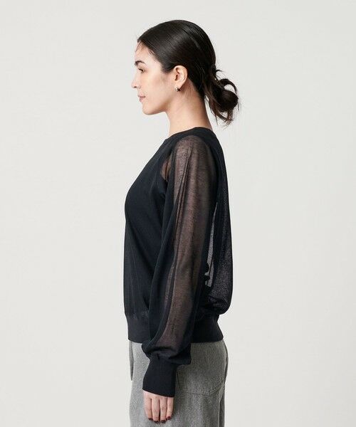 BEAUTY&YOUTH UNITED ARROWS / ビューティー&ユース ユナイテッドアローズ ニット・セーター | 【WEB限定】シアーニットプルオーバー ウォッシャブル | 詳細23