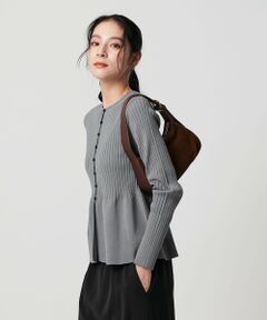 BEAUTY&YOUTH UNITED ARROWS / ビューティー&ユース ユナイテッドアローズ ニット・セーター | 【WEB限定 Wardrobe DAILY MINIMAL】ペプラム2WAY リブニットプルオーバー ウォッシャブル