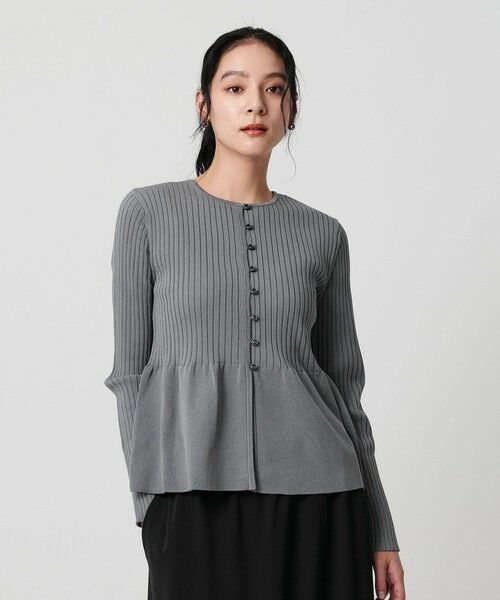 BEAUTY&YOUTH UNITED ARROWS / ビューティー&ユース ユナイテッドアローズ ニット・セーター | 【WEB限定 Wardrobe DAILY MINIMAL】ペプラム2WAY リブニットプルオーバー ウォッシャブル | 詳細10