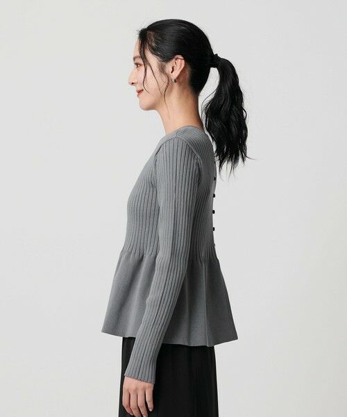 BEAUTY&YOUTH UNITED ARROWS / ビューティー&ユース ユナイテッドアローズ ニット・セーター | 【WEB限定 Wardrobe DAILY MINIMAL】ペプラム2WAY リブニットプルオーバー ウォッシャブル | 詳細20