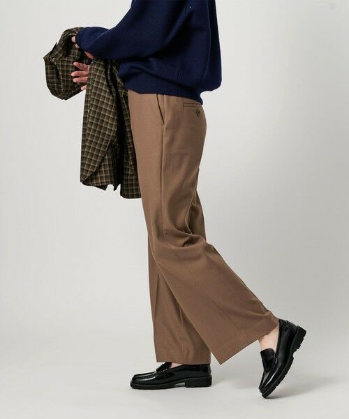 BEAUTY & YOUTH UNITED ARROWS/ビューティー&ユース ユナイテッドアローズ 裏起毛バックゴム ストレートパンツ ウォッシャブル MOCA S