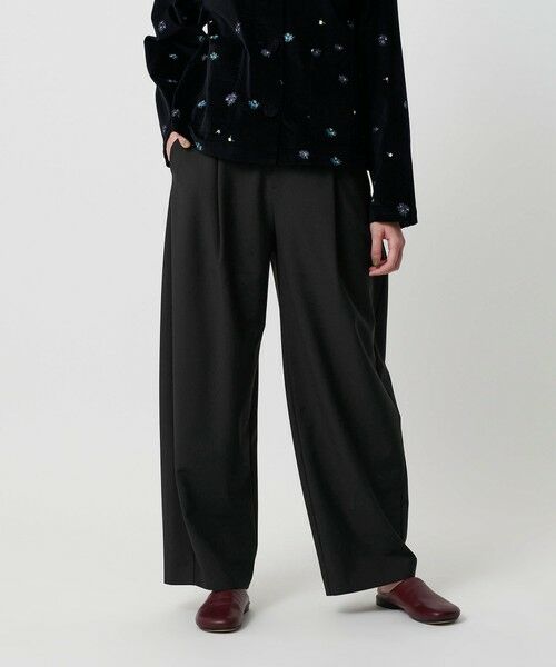 BEAUTY & YOUTH UNITED ARROWS/ビューティー&ユース ユナイテッドアローズ ポリエステルブレンド カーブパンツ BLACK M BEAUTY & YOUTH UNITED ARROWS/ビューティー&ユース ユナイテッドアローズ ポリエステルブレンド カーブパンツ BLACK M