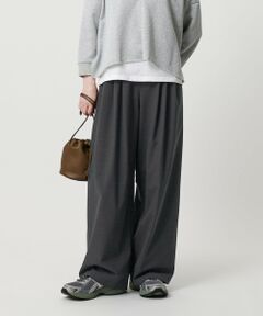 BEAUTY&YOUTH UNITED ARROWS / ビューティー&ユース ユナイテッドアローズ その他パンツ | 毛ポリエステルブレンド ワイドタックパンツ