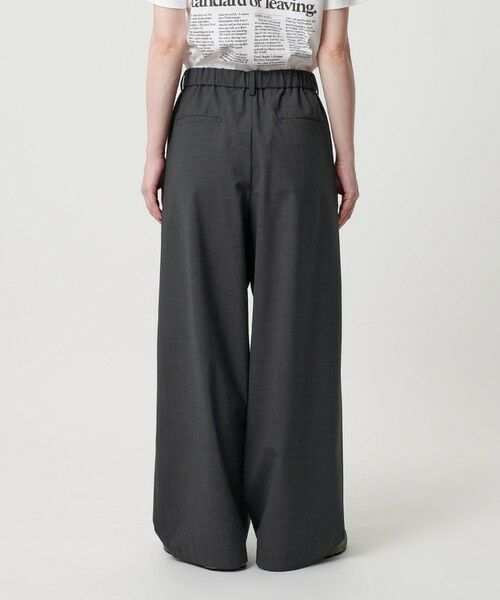 BEAUTY&YOUTH UNITED ARROWS / ビューティー&ユース ユナイテッドアローズ その他パンツ | 毛ポリエステルブレンド ワイドタックパンツ | 詳細7