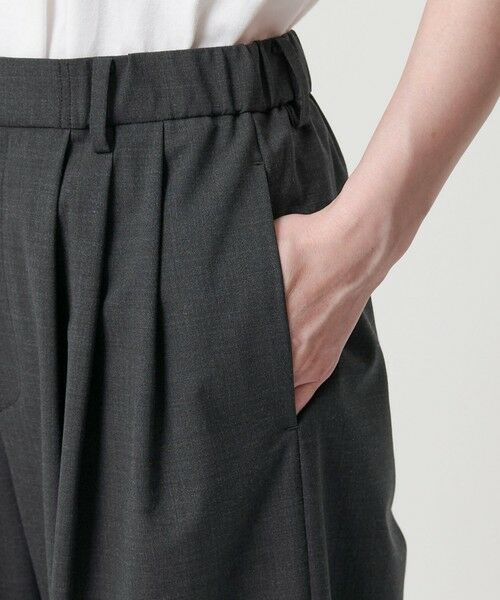 BEAUTY&YOUTH UNITED ARROWS / ビューティー&ユース ユナイテッドアローズ その他パンツ | 毛ポリエステルブレンド ワイドタックパンツ | 詳細10