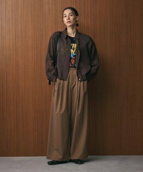 BEAUTY&YOUTH UNITED ARROWS / ビューティー&ユース ユナイテッドアローズ その他パンツ | 毛ポリエステルブレンド ワイドタックパンツ | 詳細17