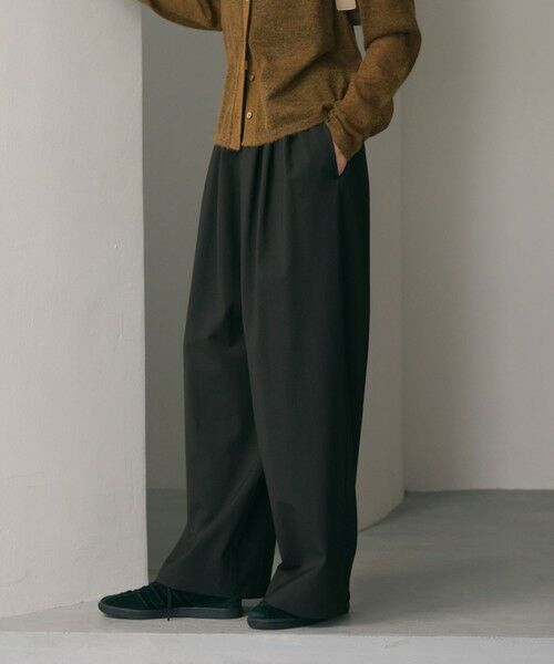 BEAUTY&YOUTH UNITED ARROWS / ビューティー&ユース ユナイテッドアローズ その他パンツ | 毛ポリエステルブレンド ワイドタックパンツ | 詳細21