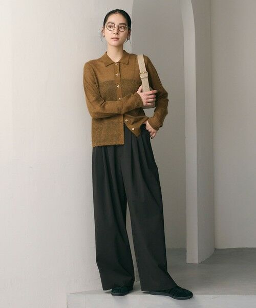 BEAUTY&YOUTH UNITED ARROWS / ビューティー&ユース ユナイテッドアローズ その他パンツ | 毛ポリエステルブレンド ワイドタックパンツ | 詳細22