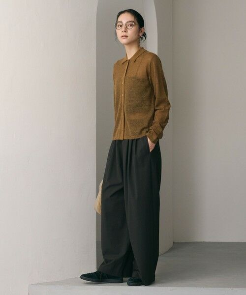 BEAUTY&YOUTH UNITED ARROWS / ビューティー&ユース ユナイテッドアローズ その他パンツ | 毛ポリエステルブレンド ワイドタックパンツ | 詳細23