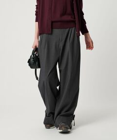 BEAUTY&YOUTH UNITED ARROWS / ビューティー&ユース ユナイテッドアローズ スラックス・ドレスパンツ | へムリボン パンツ ウォッシャブル