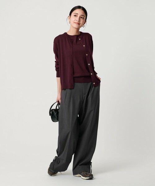 BEAUTY&YOUTH UNITED ARROWS / ビューティー&ユース ユナイテッドアローズ スラックス・ドレスパンツ | へムリボン パンツ ウォッシャブル | 詳細3