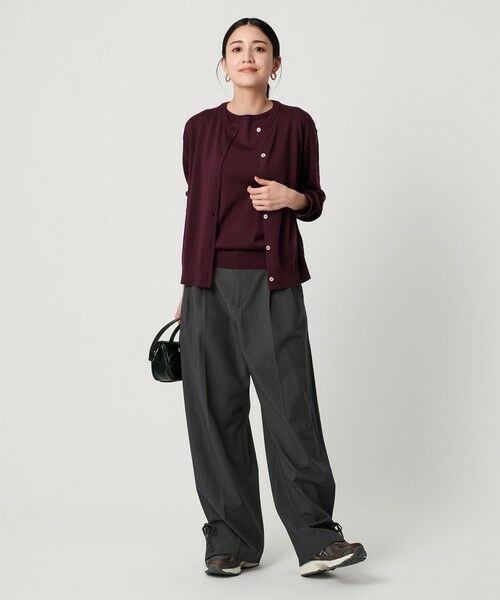 BEAUTY&YOUTH UNITED ARROWS / ビューティー&ユース ユナイテッドアローズ スラックス・ドレスパンツ | へムリボン パンツ ウォッシャブル | 詳細4