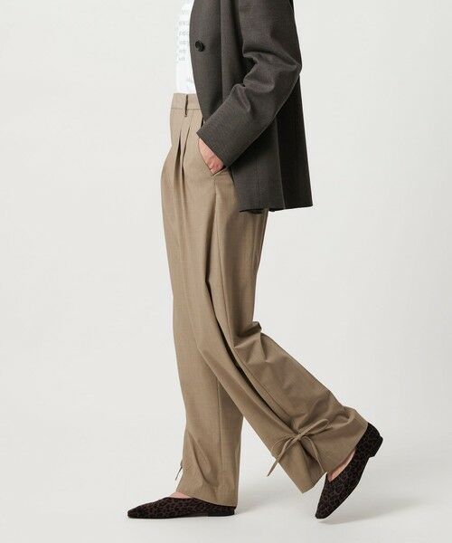 BEAUTY&YOUTH UNITED ARROWS / ビューティー&ユース ユナイテッドアローズ スラックス・ドレスパンツ | へムリボン パンツ ウォッシャブル | 詳細7