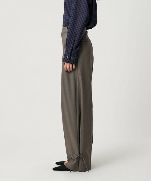 BEAUTY&YOUTH UNITED ARROWS / ビューティー&ユース ユナイテッドアローズ スラックス・ドレスパンツ | へムリボン パンツ ウォッシャブル | 詳細24
