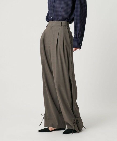 BEAUTY&YOUTH UNITED ARROWS / ビューティー&ユース ユナイテッドアローズ スラックス・ドレスパンツ | へムリボン パンツ ウォッシャブル | 詳細19