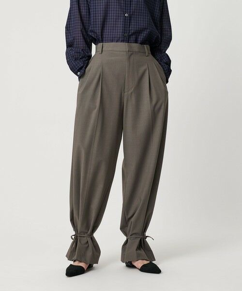 BEAUTY&YOUTH UNITED ARROWS / ビューティー&ユース ユナイテッドアローズ スラックス・ドレスパンツ | へムリボン パンツ ウォッシャブル | 詳細21