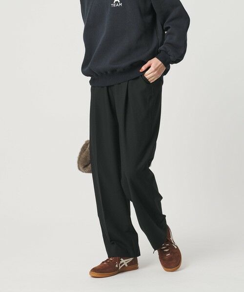 BEAUTY&YOUTH UNITED ARROWS / ビューティー&ユース ユナイテッドアローズ スラックス・ドレスパンツ | タックテーパードパンツ ウォッシャブル | 詳細2