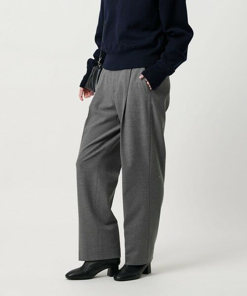 BEAUTY&YOUTH UNITED ARROWS / ビューティー&ユース ユナイテッドアローズ スラックス・ドレスパンツ | タックテーパードパンツ ウォッシャブル | 詳細9