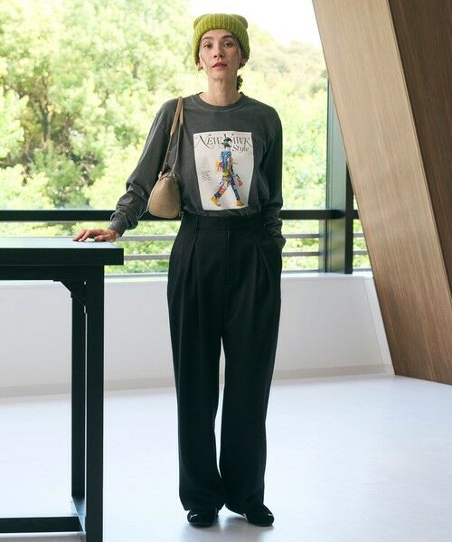 BEAUTY&YOUTH UNITED ARROWS / ビューティー&ユース ユナイテッドアローズ その他パンツ | ツイードライク バックゴムワイドパンツ ウォッシャブル | 詳細5