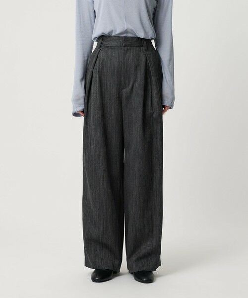 BEAUTY&YOUTH UNITED ARROWS / ビューティー&ユース ユナイテッドアローズ その他パンツ | ツイードライク バックゴムワイドパンツ ウォッシャブル | 詳細14