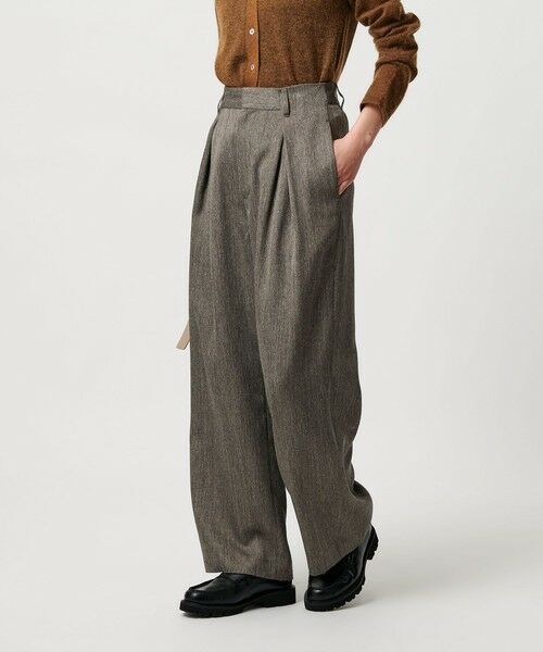 BEAUTY&YOUTH UNITED ARROWS / ビューティー&ユース ユナイテッドアローズ その他パンツ | ツイードライク バックゴムワイドパンツ ウォッシャブル | 詳細21