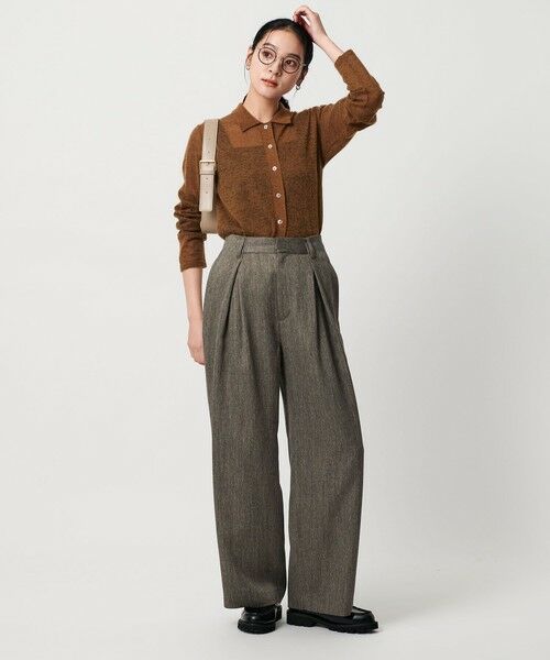 BEAUTY&YOUTH UNITED ARROWS / ビューティー&ユース ユナイテッドアローズ その他パンツ | ツイードライク バックゴムワイドパンツ ウォッシャブル | 詳細22