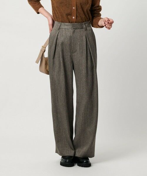 BEAUTY&YOUTH UNITED ARROWS / ビューティー&ユース ユナイテッドアローズ その他パンツ | ツイードライク バックゴムワイドパンツ ウォッシャブル | 詳細20