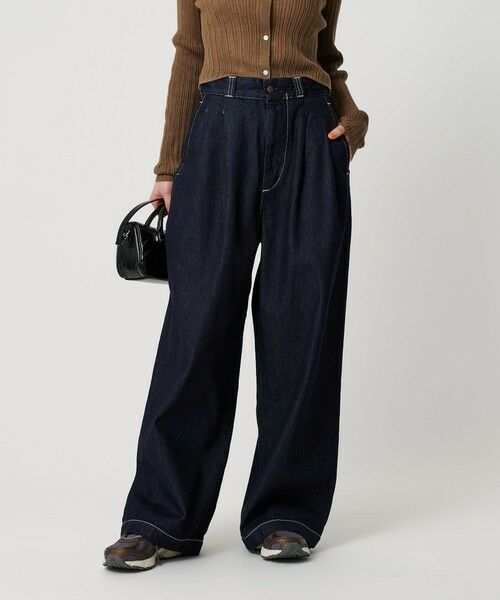 BEAUTY & YOUTH UNITED ARROWS/ビューティー&ユース ユナイテッドアローズ 【別注】<BIG MAC>デニムワイドパンツ ROYAL M BEAUTY & YOUTH UNITED ARROWS/ビューティー&ユース ユナイテッドアローズ 【別注】<BIG MAC>デニムワイドパンツ ROYAL M