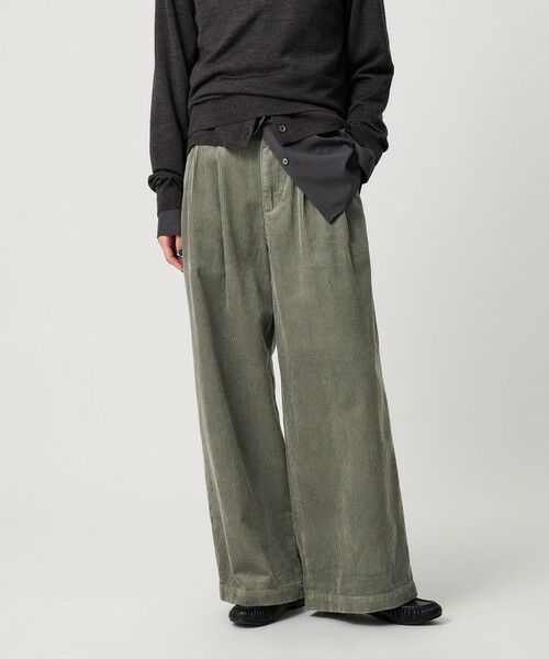 BEAUTY & YOUTH UNITED ARROWS/ビューティー&ユース ユナイテッドアローズ 【別注】<BIG MAC>コーデュロイワイドパンツ OLIVE M BEAUTY & YOUTH UNITED ARROWS/ビューティー&ユース ユナイテッドアローズ 【別注】<BIG MAC>コーデュロイワイドパンツ OLIVE M