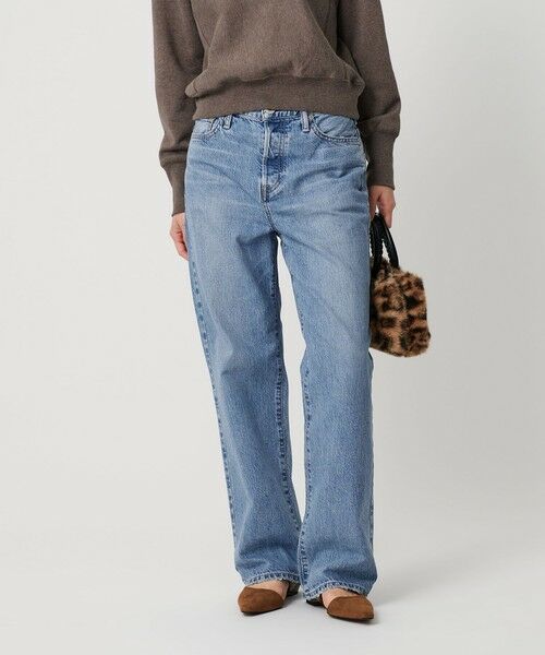 BEAUTY & YOUTH UNITED ARROWS/ビューティー&ユース ユナイテッドアローズ <upper hights>THE CECILIE ワイドストレート デニムパンツ COBALT XS(23) BEAUTY & YOUTH UNITED ARROWS/ビューティー&ユース ユナイテッドアローズ <upper hights>THE CECILIE ワイドストレート デニムパンツ COBALT XS(23)
