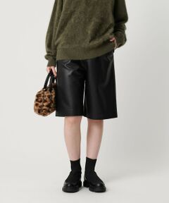 BEAUTY&YOUTH UNITED ARROWS / ビューティー&ユース ユナイテッドアローズ ショート・ハーフ・半端丈パンツ | レザーライク ハーフパンツ