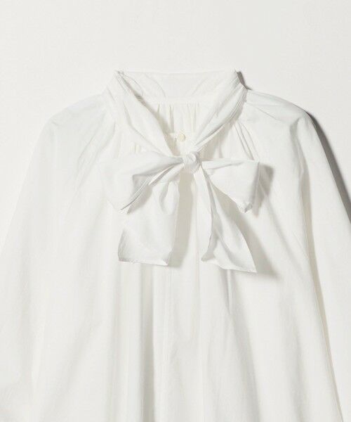BEAUTY&YOUTH UNITED ARROWS / ビューティー&ユース ユナイテッドアローズ シャツ・ブラウス | コットン ソリッド&ストライプ ボウタイブラウス | 詳細6