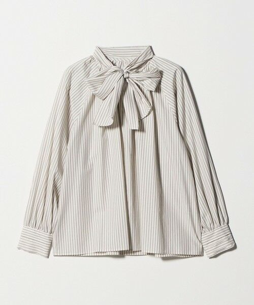 BEAUTY&YOUTH UNITED ARROWS / ビューティー&ユース ユナイテッドアローズ シャツ・ブラウス | コットン ソリッド&ストライプ ボウタイブラウス | 詳細25